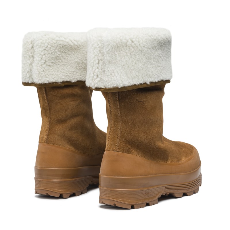 Alta Badia Shearling Cognac Suede W